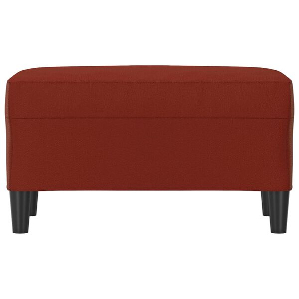 vidaXL Banco 70x35x41 cm couro artificial vermelho tinto