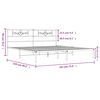 vidaXL Estrutura de cama com cabeceira 183x213 cm metal branco
