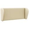 vidaXL Orelha de Cabeceira Creme 40 x 23 x 6 cm PVC