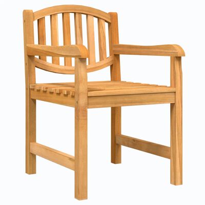 vidaXL Cadeiras de jardim 2 pcs 58x59x88 cm madeira de teca maciça