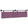 vidaXL Cabeceira Suspensa Roxo 210 x 55 x 5 cm Veludo