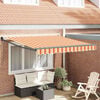vidaXL Toldo Amarelo e Laranja 350 x 250 x 165 cm Poliéster