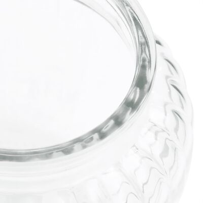 vidaXL Frasco de vidro 4 pcs 500 ml