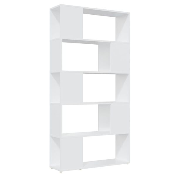 vidaXL Estante/divisória 80x24x155 cm contraplacado branco