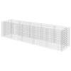 vidaXL Canteiro elevado/cesto gabi&atilde;o 450x90x100 cm a&ccedil;o galvanizado