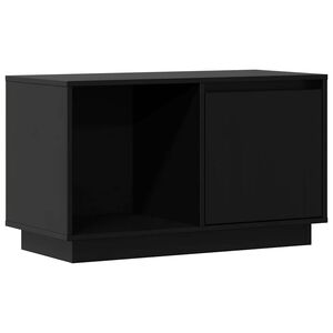 vidaXL M&oacute;vel de TV 74x35x44 cm madeira de pinho maci&ccedil;a preto