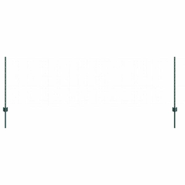 vidaXL Poste de Cerca 5 pcs Verde 120 cm A&ccedil;o