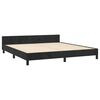 vidaXL Estrutura de cama c/ cabeceira 180x200 cm veludo preto
