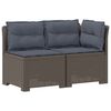 vidaXL Sof&aacute; de Jardim 2 Lugares com Almofadas Look Rattan 2 lugar PP