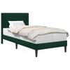 vidaXL Estrutura da Cama com cabeceira Verde-Escuro 90 x 190 cm Veludo