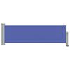 vidaXL Toldo lateral retr&aacute;til para p&aacute;tio 80x300 cm azul