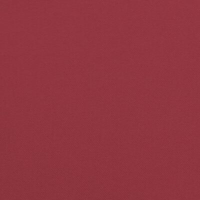 vidaXL Almofadão p/ banco de jardim 120x50x7 cm tecido vermelho tinto