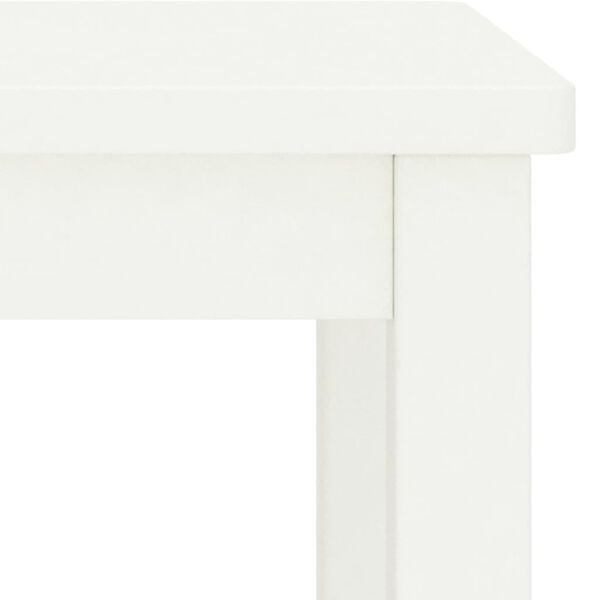 vidaXL Mesa de cabeceira 35x30x47 cm madeira de pinho maciça branco
