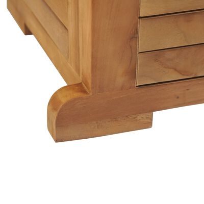 vidaXL Mesa de bar dobrável 155x53x105 cm madeira teca maciça
