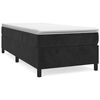 vidaXL Cama com molas/colch&atilde;o 90x190 cm veludo preto