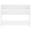 vidaXL Sapateiras de parede 2 pcs 80x18x60 cm contraplacado branco