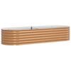 vidaXL Cama Elevada Castanho 240 x 80 x 44 cm A&ccedil;o