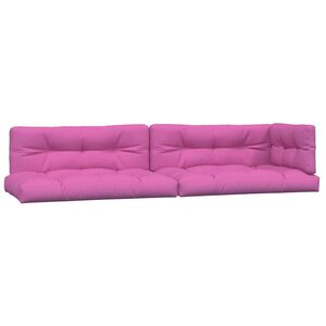 vidaXL Almofad&otilde;es p/ paletes 2 pcs tecido rosa