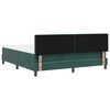 vidaXL Cama Box com colch&atilde;o Verde Escuro 180 x 200 cm Veludo