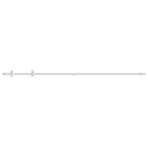 vidaXL Mini kit para arm&aacute;rio deslizante a&ccedil;o carbono 183 cm branco
