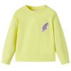 vidaXL Sweatshirt para crian&ccedil;a amarelo 116