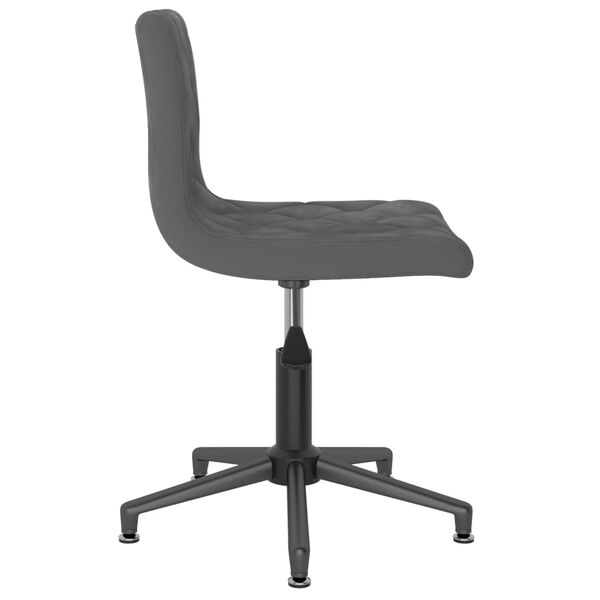 vidaXL Cadeiras de jantar girat&oacute;rias 4 pcs veludo cinzento-escuro