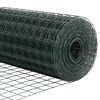 vidaXL Cerca Euro Verde 1 x 25 m Ferro revestido de PVC