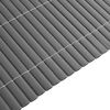 vidaXL Cerca de jardim dupla face cinzento 1,8x3 m PVC