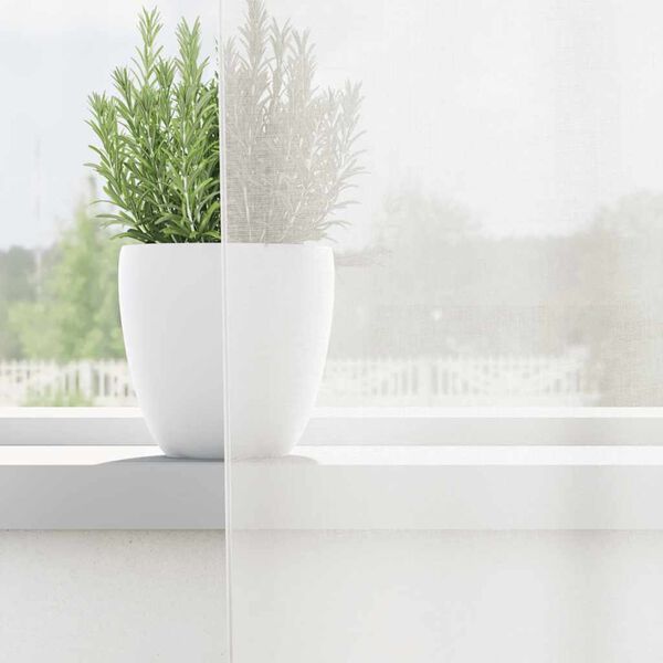 vidaXL Cortinas de voile com la&ccedil;os 2 pcs branco 140x175 cm