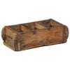 vidaXL Tabuleiro Castanho 30 x 14 x 9 cm Madeira Refor&ccedil;ada S&oacute;lida