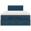 vidaXL Estrutura de cama otomana colch&atilde;o 120x200 cm veludo azul escuro