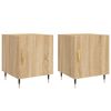 vidaXL Mesa cabeceira 2pcs 40x40x50cm deriv. madeira carvalho sonoma