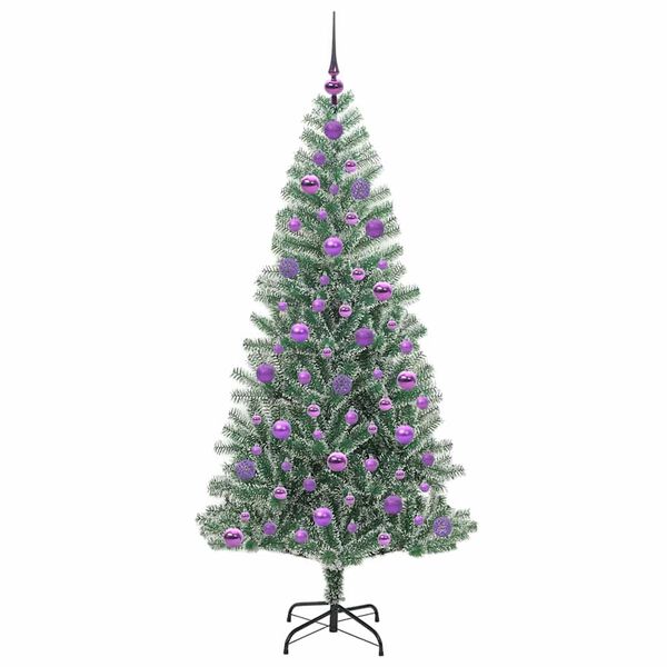 vidaXL &Aacute;rvore de Natal Artificial Coberta de Neve com Luzes de LED