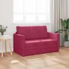 vidaXL Sof&aacute;-Cama 110cm Vinho Vermelho Veludo