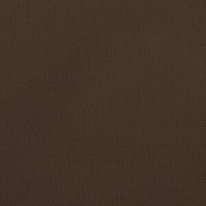 vidaXL Para-sol estilo vela tecido oxford triangular 3x3x3 m castanho