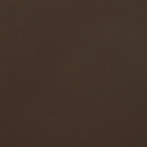 vidaXL Para-sol estilo vela tecido oxford triangular 3x3x3 m castanho