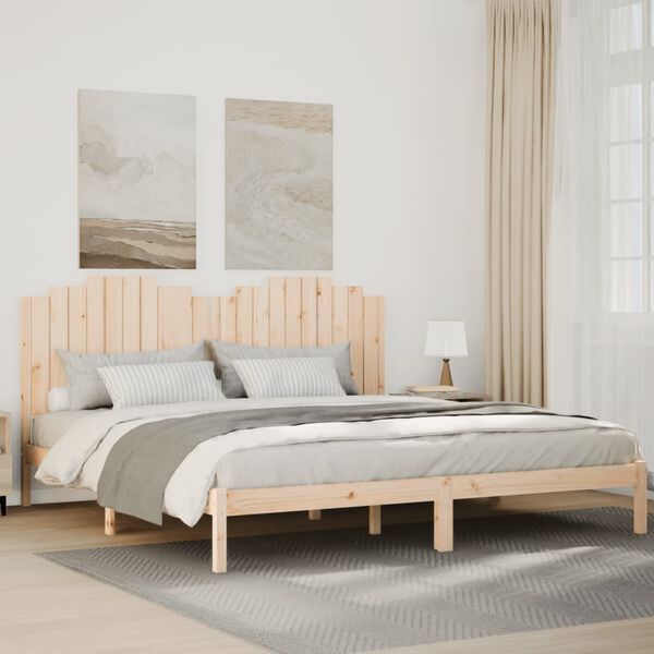 vidaXL Cama extra longa sem colch&atilde;o 200x210 cm madeira maci&ccedil;a