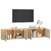 vidaXL M&oacute;veis de TV de parede 2 pcs 100x34,5x40 cm carvalho sonoma