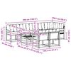 vidaXL Conjunto de Sof&aacute;s para Exterior 9 pcs Natural e Bege