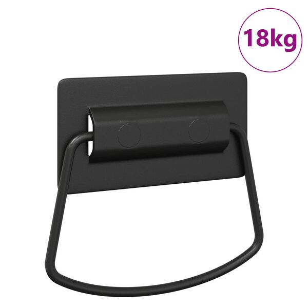 vidaXL Ma&ccedil;anetas de Arm&aacute;rio Preto 85 x 45 mm Metal