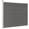 vidaXL Painel de cerca 175x146 cm WPC cinzento