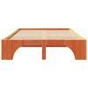 vidaXL Estrutura da Cama Marrom Cera 120 x 200 cm