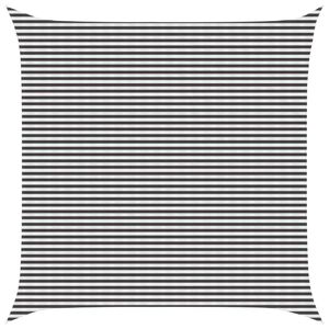 vidaXL Vela de Sombra Antracite e Branco 7 x 7 m HDPE