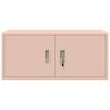 vidaXL Arm&aacute;rio de arruma&ccedil;&atilde;o Rosa 90 x 40 x 40 cm A&ccedil;o
