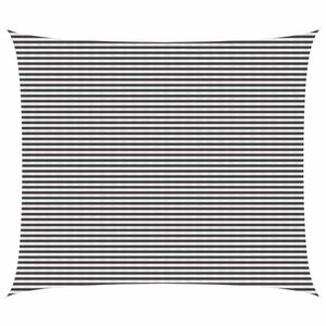 vidaXL Vela de Sombra Antracite e Branco 6 x 8 m HDPE