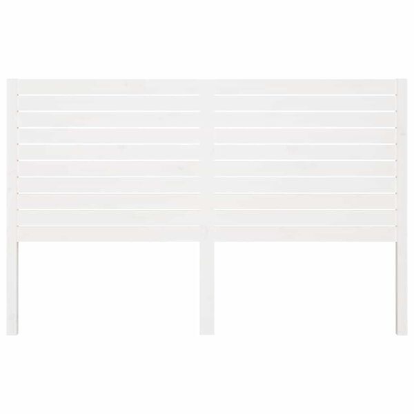 vidaXL Cabeceira de cama 166x4x100 cm pinho maci&ccedil;o branco