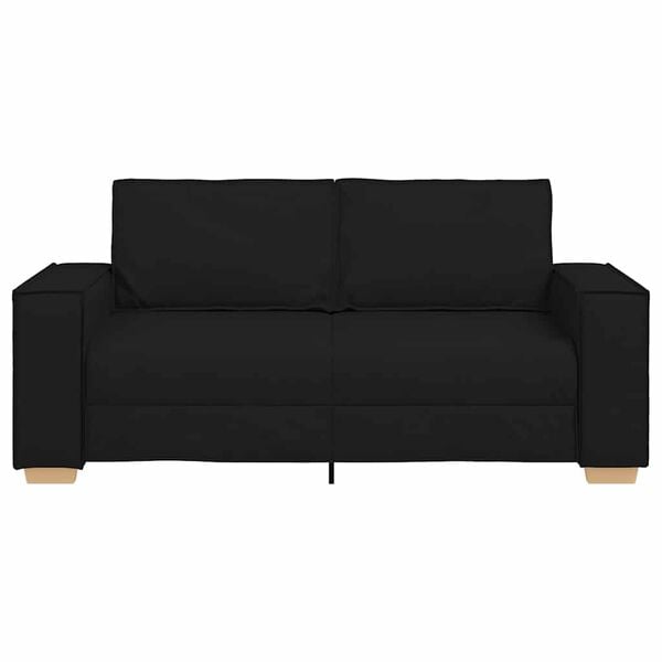 vidaXL Sof&aacute; de 2 lugares preto 180x78x84 cm tecido