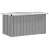 vidaXL Caixa de arruma&ccedil;&atilde;o para jardim 129x67x65 cm cinzento
