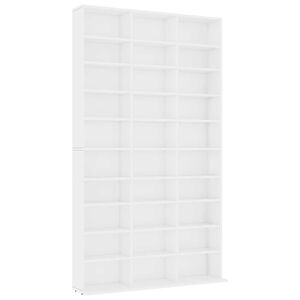 vidaXL Arm&aacute;rio para CD 102x23x177,5 cm derivados de madeira branco