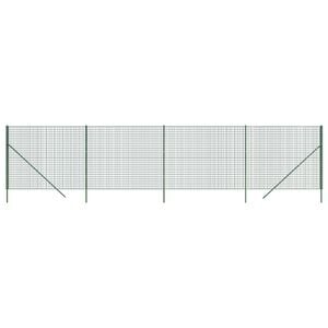 vidaXL Cerca de malha de arame 2x10 m a&ccedil;o galvanizado verde